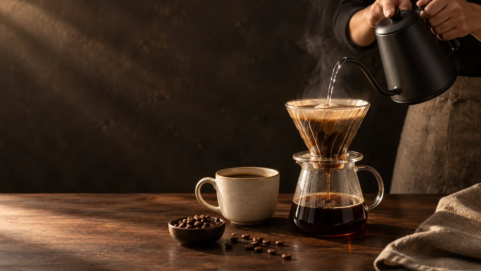 Preparación artesanal de café como ritual