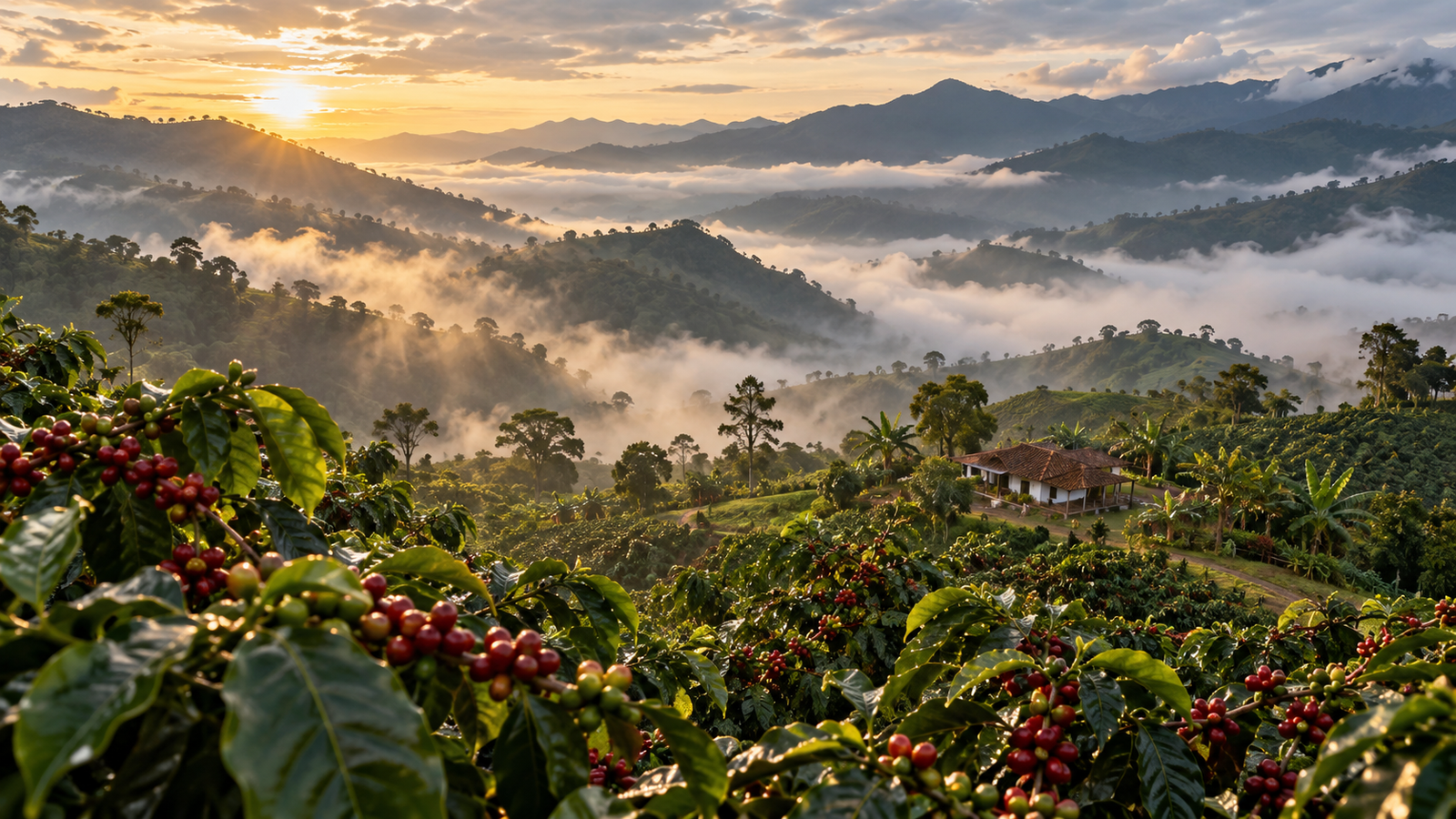 Paisaje cafetero de Palestina, Huila.
