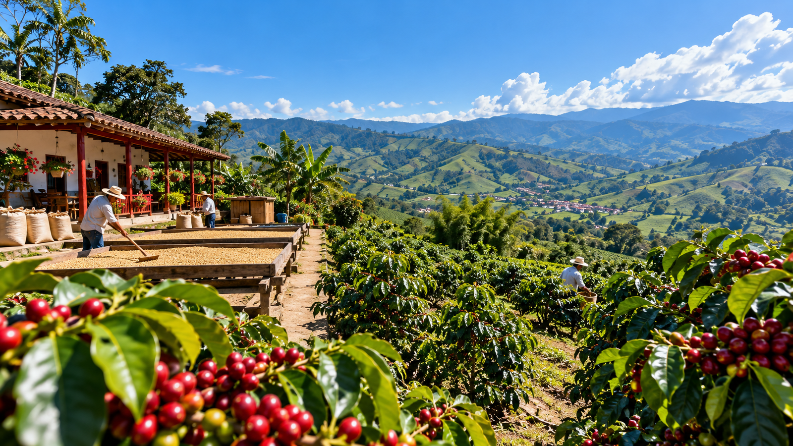 Paisaje cafetero de Filandia, Quindío.