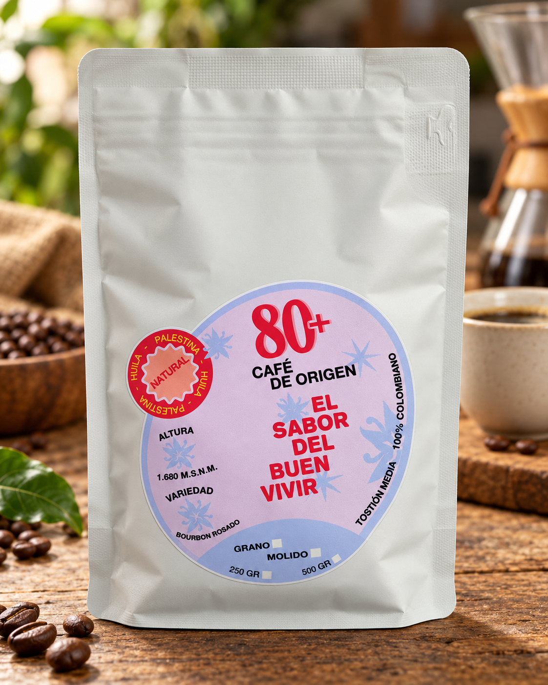 Bourbon Rosado Natural
